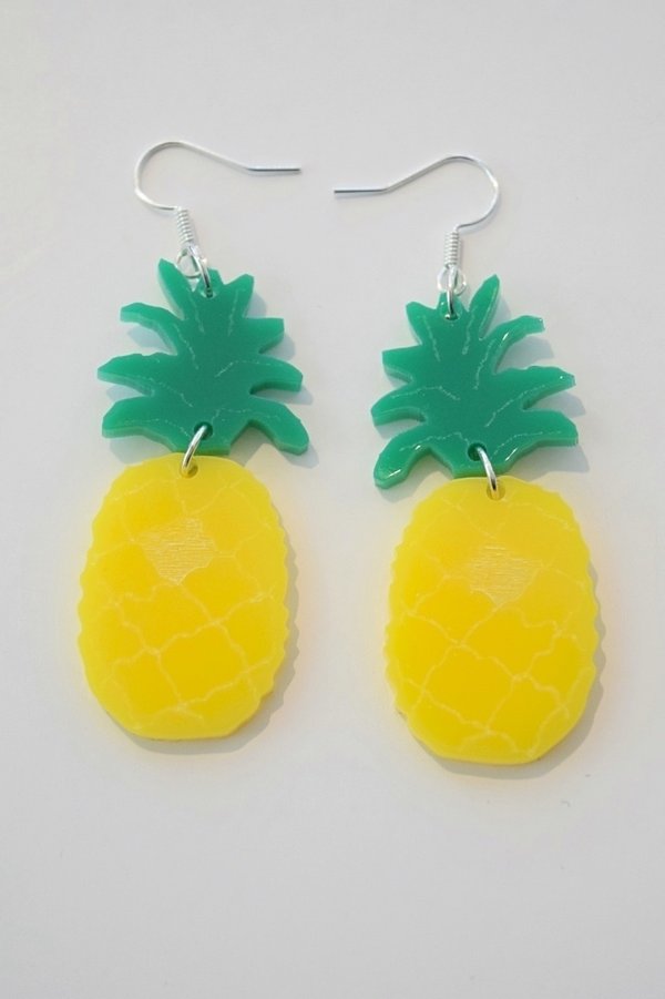 Aleksiina Design Pineapple Earrings "Pool Party"