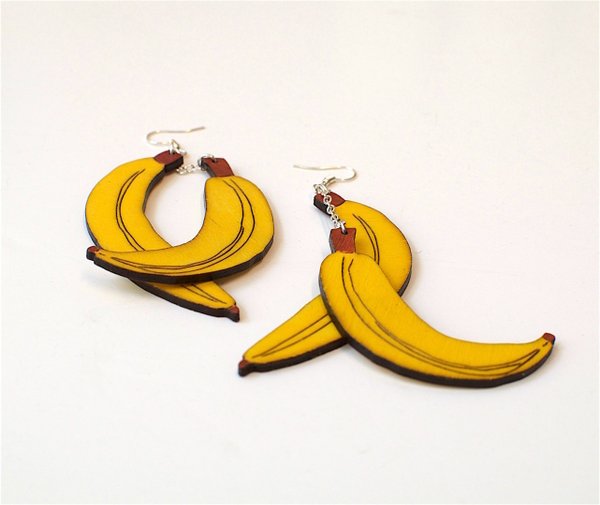 Aleksiina Design Banaani Korvakorut