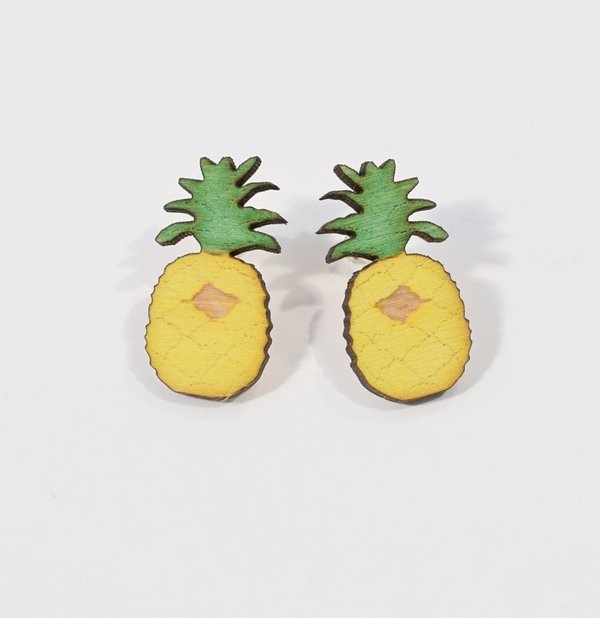 Aleksiina Design Pineapple Stud Earrings