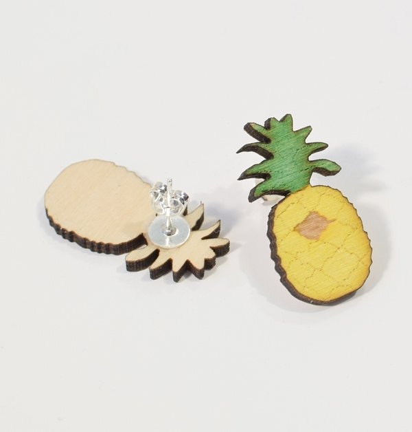 Aleksiina Design Pineapple Stud Earrings