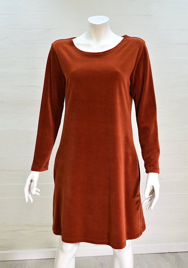 Aleksiina Design Seela Velour mekko, ruoste