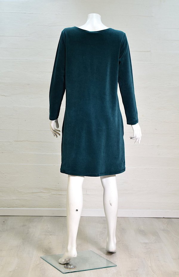 Aleksiina Design Seela Velour mekko, smaragdinvihreä