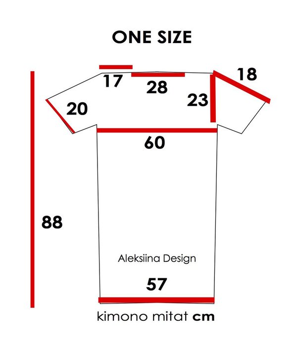 Aleksiina Design Bamboo Kimono Dress One Size
