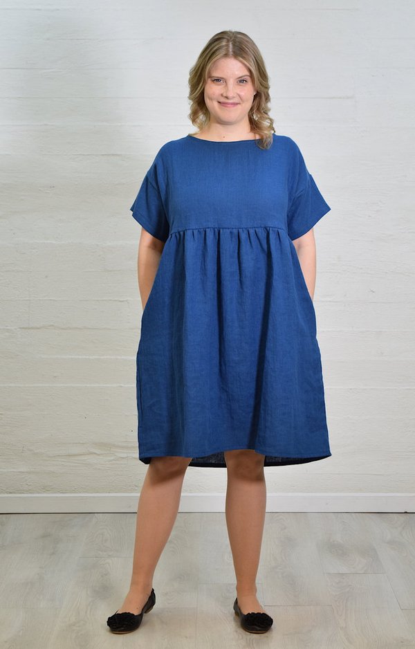 Aleksiina Design Preeria Linen Dress Blue