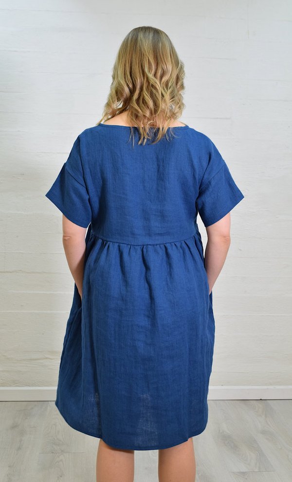 Aleksiina Design Preeria Linen Dress Blue