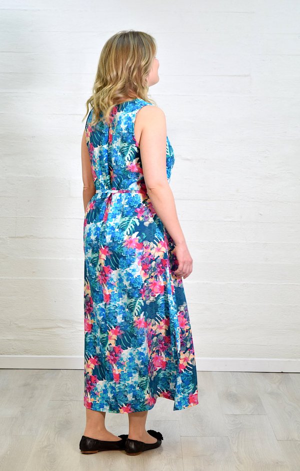 Aleksiina Design Karoliina mekko, sininen kukka