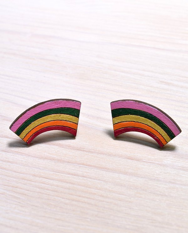 Aleksiina Design Rainbow Stud Earrings