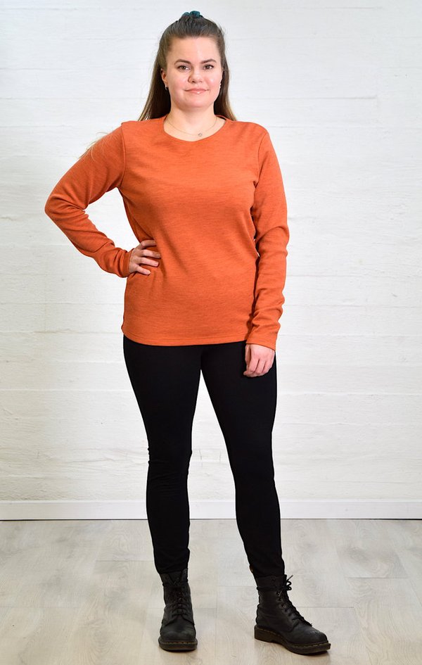 Aleksiina Design Viima Merino Sweater Unisex, orange