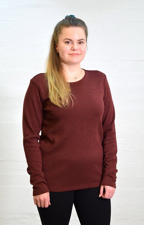 Aleksiina Design Viima Merino Sweater Unisex, burgundy