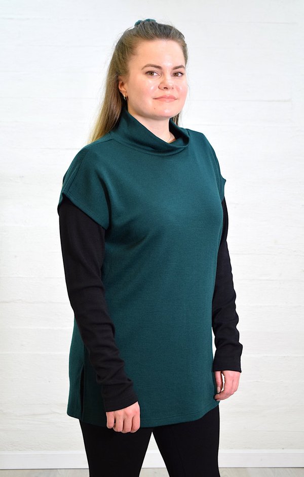 Aleksiina Design Leeni Merino Vest, green