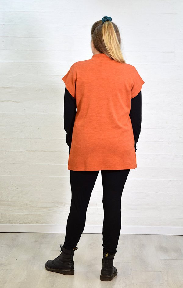 Aleksiina Design Leeni merinovillaliivi, oranssi
