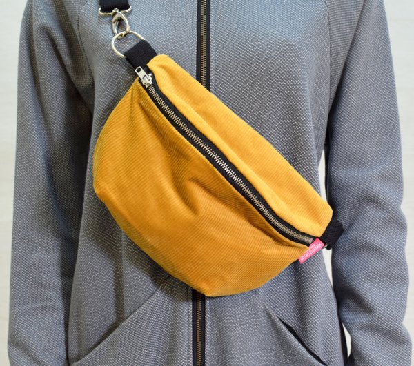 Aleksiina Design Olga Cross Body Bag Curduroy yellow