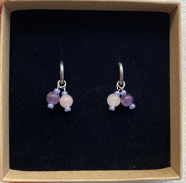 Aleksiina Design Perla Earrings, lilac